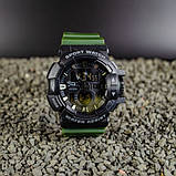 Чоловічий водонепроникний спортивний годинник скомбінованою індикацією Sanda 3129 GB, фото 4