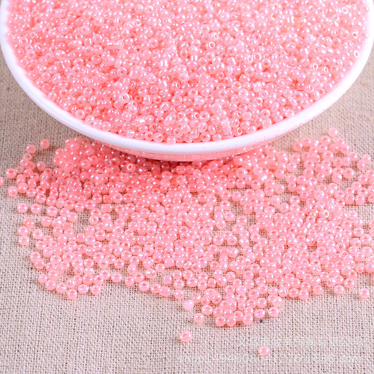 Бісер Блискучий 2 мм 50 г Кораловий ніжний, фото 1