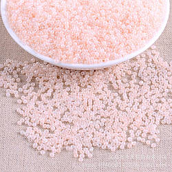 Бісер Блискучий 2 мм 50 г Рожевий опал