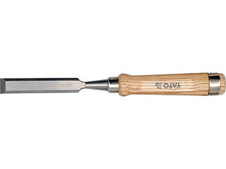 Стамеска YATO з дерев'яною ручкою: b= 8 мм, CrV YT-6241