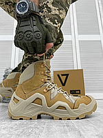 Военные демисезонные тактические ботинки койот Vaneda всу на мембране, Мужские берцы облегченные на осень 41