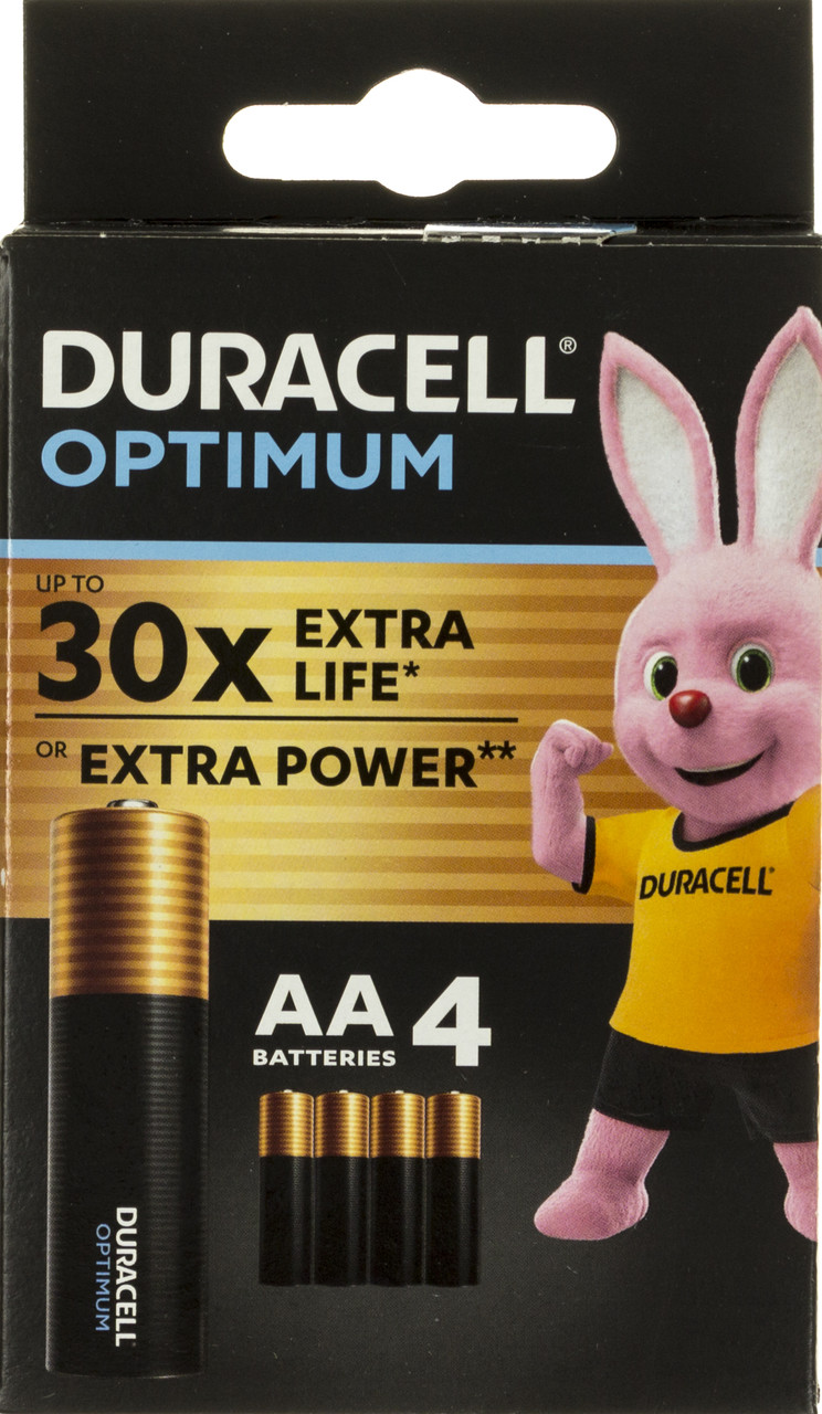 Батарейки Duracell Optimum LR-06/блістер 4шт(16)