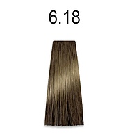 Mirella Краска для волос 6.18 Темный блондин пепельно-коричневый, 100 мл