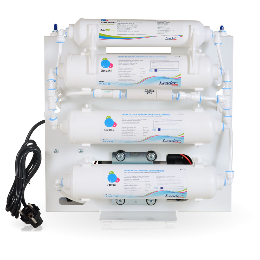 Система зворотнього осмосу Leaderfilter Style RO-6LP-75GPD-MT16