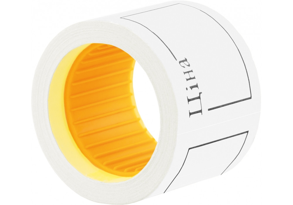Цінник клейкий в рул. "Economix" "Ціна" 50х40мм 100шт білий №E21307-14(5)(200)