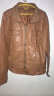 Куртка жіноча руда X-Mail 42-44 XL штучна шкіра