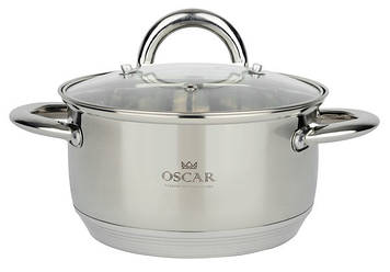 Каструля неірж. "Oscar Chef" 22см 4,6л з кришкою №OSR-2000-22(4)