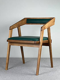 Дизайнерський стілець "Гранде" з дерева ясен у Зеленому кольорі