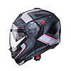 МОТОШОЛОМ МОДУЛЯР CABERG DUKE X TOUR КОЛІР MATT BLACK /FUCHSIA /ANTHRACITE /SILVER, фото 3