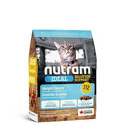 Nutram I12 Ideal Solution Support Weight Control Cat Сухий корм із куркою для котів із надмірною вагою 20 кг