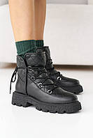Жіночі черевики шкіряні зимові чорні OLLI 93, Розмір: 36, 37, 39