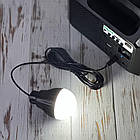 Ліхтар на сонячній панелі з PowerBank + 3 лампочки, GD-8017M / Портативний ліхтар з FM і Bluetooth, фото 2