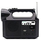 Ліхтар на сонячній панелі з PowerBank + 3 лампочки, GD-8017M / Портативний ліхтар з FM і Bluetooth, фото 8