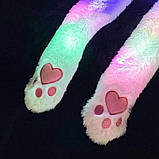 Шапка, що світиться BIT Pikachu toys soft toys with led з рухомими вушками шапка з Led підсвічуванням Райдужна, фото 8