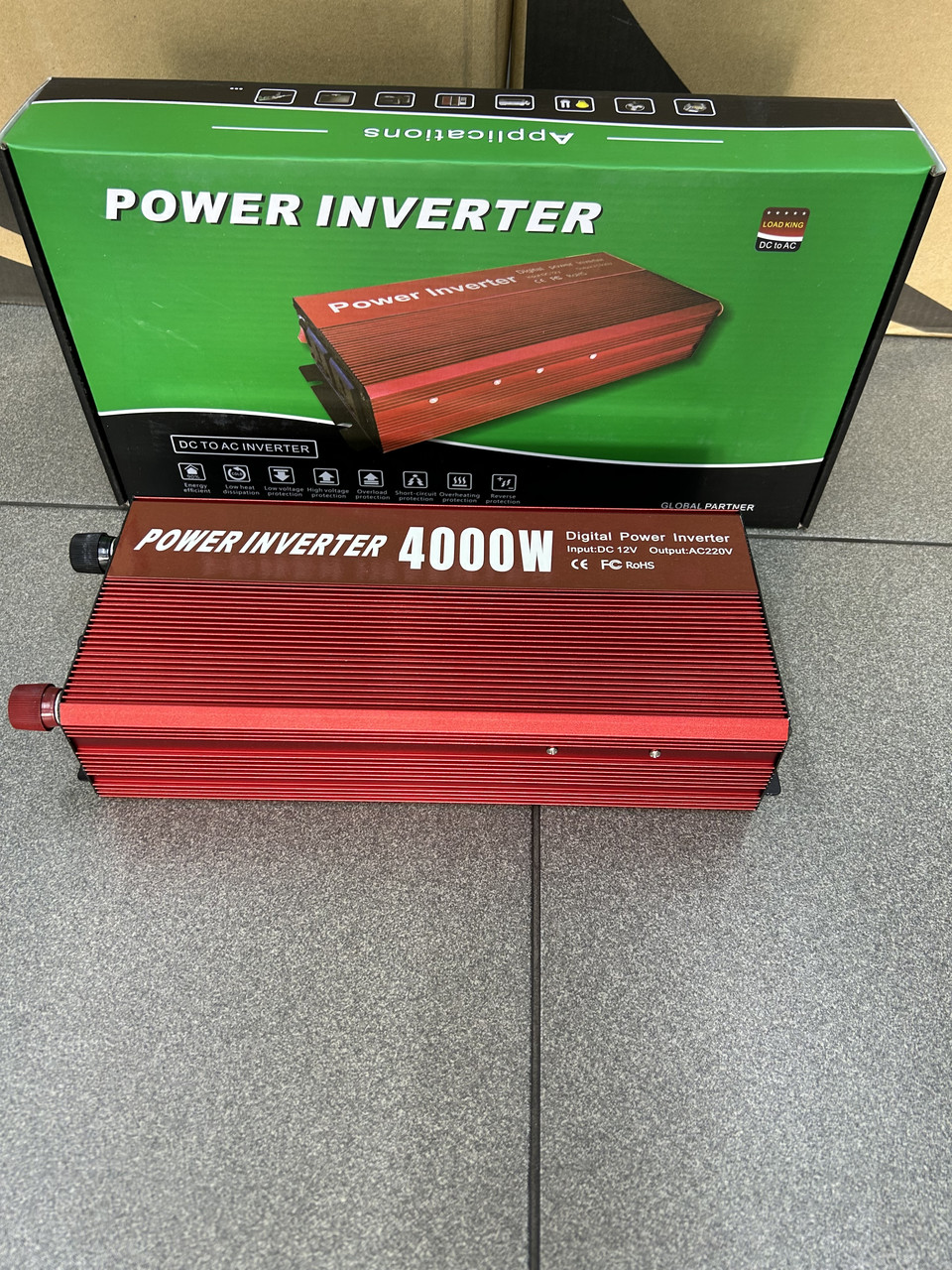 Перетворювач автоінвертор 12V-220V AR 4000W з функцією плавного пуску Usb