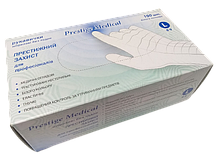 Перчатки нітрилові білі L