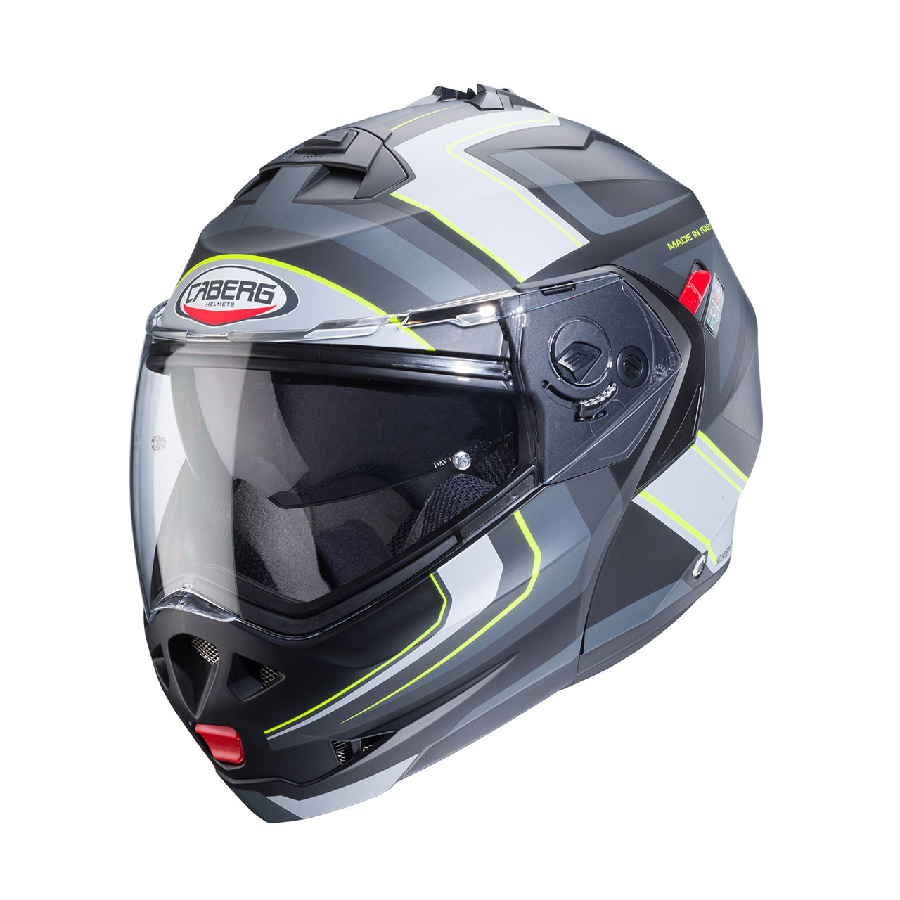 МОТОШЛЕМ МОДУЛЯР CABERG DUKE X TOUR ЦВЕТ MATT BLACK /YELLOW FLUO /ANTHRACITE /SILVER