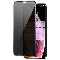 Защитное стекло Privacy 5D Matte (full glue) (тех.пак) для Apple iPhone 11 / XR (6.1")