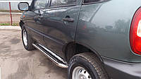 Chevrolet Niva 02-09 бічні пороги підніжки майданчики для Шевроле Нива Chevrolet Niva 02-09 d51х1,6мм