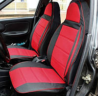 Автомобільні чохли на ВАЗ 2113, ВАЗ 2114, ВАЗ 2115 фірми Пілот авточохли на сидіння червоні з еко шкіри.