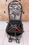 Рюкзак для FPV дрону. Сумка для квадракоптера 61×40×17см. Піксель, фото 5