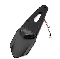 Універсальний крос/ендуро/вело стоп-сигнал вмонтований у крило 33 см чорний