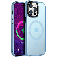 TPU+PC чехол Metal Buttons with MagSafe Colorful для Apple iPhone 14 Pro Max (6.7")