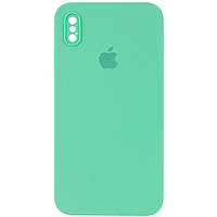 Чехол Silicone Case Square Full Camera Protective (AA) для Apple iPhone XS Max (6.5")