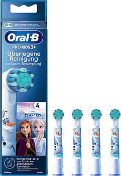 Змінні насадки для дитячої зубної щітки Oral-B PRO Kids 3+ Stages Power Frozen 4 шт