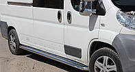 Fiat Ducato 07+ боковые пороги подножки площадки на для Фиат Дукато Fiat Ducato 07+ сред база d60х1,6мм