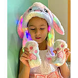 Світна шапка Різнобарвна Pikachu toys soft toys with led з вушками, що рухаються! Best, фото 7
