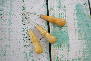 Шило з дерев'яною ручкою 128мм