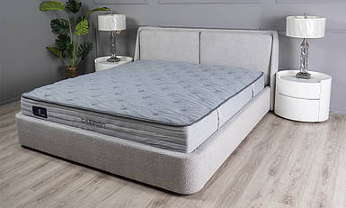 Ліжко Афіна тканина букле світло-сірий з підйомним механізмом 160*200 см