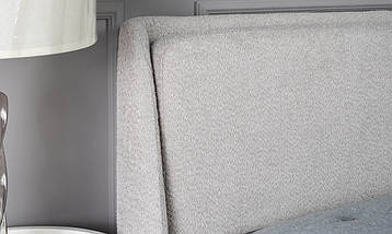 Ліжко Афіна тканина букле світло-сірий з підйомним механізмом 160*200 см, фото 2