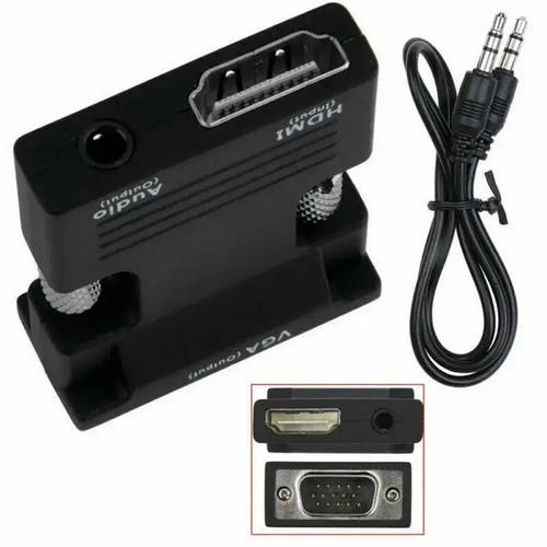 Конвертер Hdmi to VGA с Аудио выходом ( ХДМИ в ВГА + audio ) «D-s» (ID ...