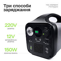 Портативна зарядна станція XO-PSA-1000W універсальна електростанція з розеткою 220В для квартири 210000 mAh, фото 3