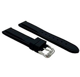 Ремінець для годинника каучуковий, 20 мм