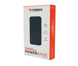 Портативний Power Bank Torima TRM-1012 зовнішній акумулятор повербанк для смартфона 10000 mAh Синій, фото 3