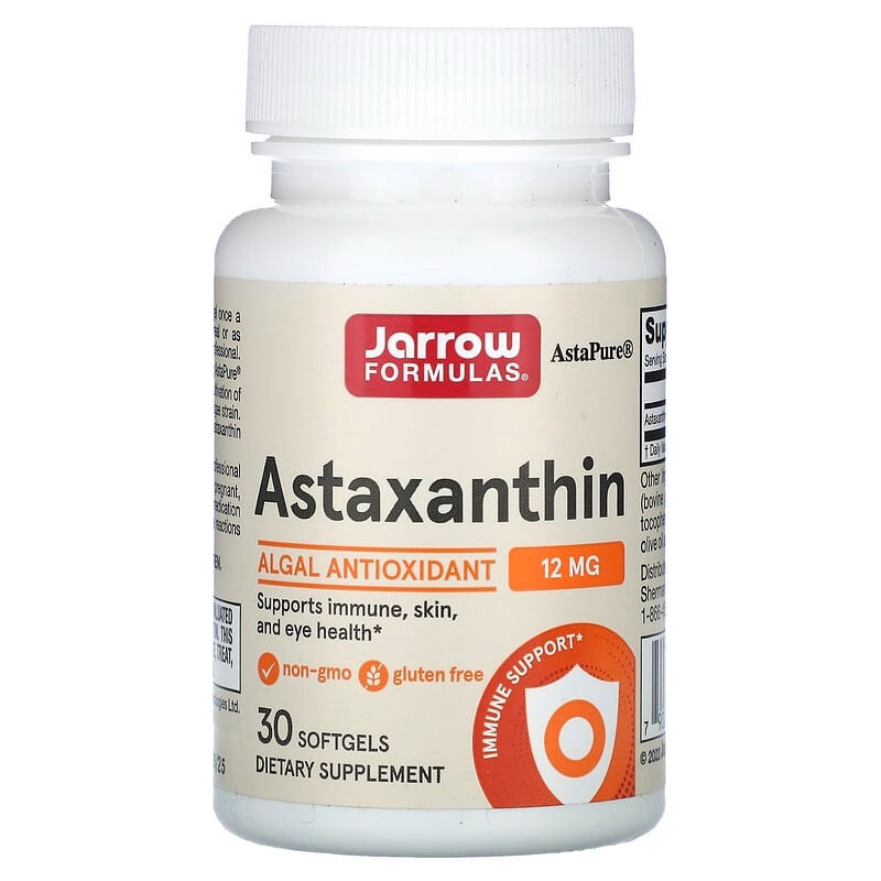 Астаксантин Jarrow Formulas "Astaxanthin" 12 мг (30 гелевих капсул)