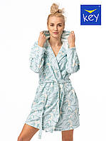 Жіночий короткий халат KEY LGD-545 B23