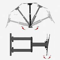 Крепление для телевизора на стену от 14 до 42 дюймов с функцией поворота и наклона «D-s»