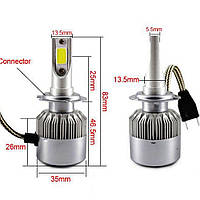 LED лампы светодиодные для фар автомобиля c6 h1 «D-s»