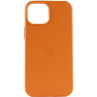 Кожаный чехол Leather Case (AAA) with MagSafe для Apple iPhone 13 (6.1")