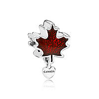 Срібна намистина Пандора  "Канадський червоний кленовий лист" 797207EN07