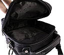 Чоловіча сумка зі штучної шкіри E30907 Чорна, фото 7