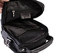 Чоловіча сумка зі штучної шкіри E30907 Чорна, фото 8