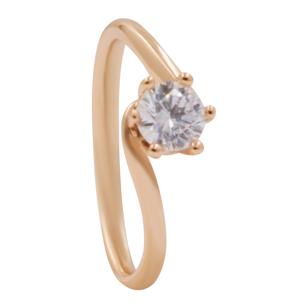 Кільце "Соло" лимонна позолота Xuping 224118, фото 1