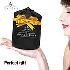 Подушка ортопедична для подорожей RoyalRest Memory Foam Синій 28х28х12см Ортопедична подушка для літака, фото 9