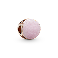 Серебряный шарм Пандора "Розовый завиток" 789306C01