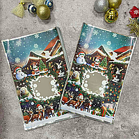 Новогодние пакеты для конфет 25x40 см 100 шт пакет цветной новогодний, новогодняя упаковка для подарков